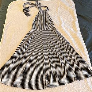 NWOT House of Harlow 1960 Black and White Striped Dress